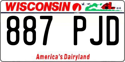 WI license plate 887PJD