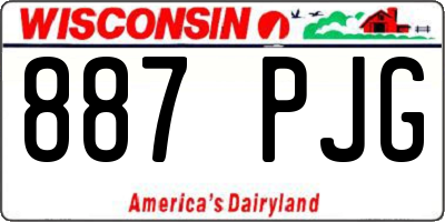 WI license plate 887PJG