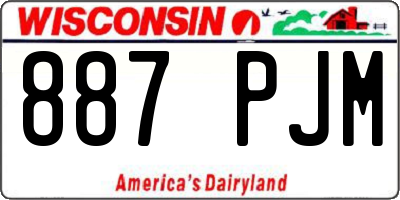 WI license plate 887PJM