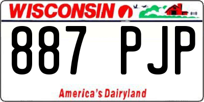 WI license plate 887PJP