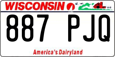 WI license plate 887PJQ