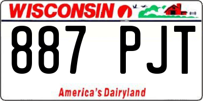WI license plate 887PJT