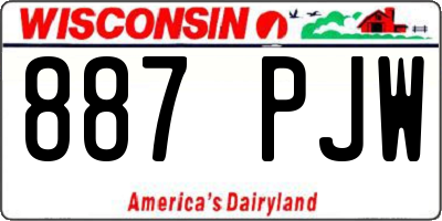 WI license plate 887PJW