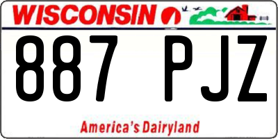 WI license plate 887PJZ