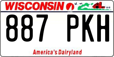 WI license plate 887PKH