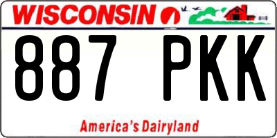 WI license plate 887PKK