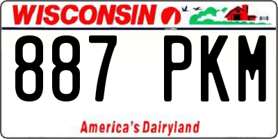WI license plate 887PKM