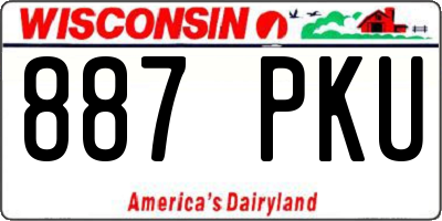 WI license plate 887PKU