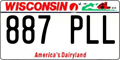 WI license plate 887PLL