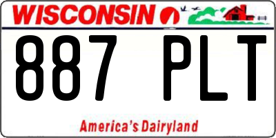 WI license plate 887PLT