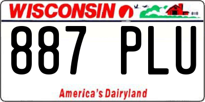 WI license plate 887PLU