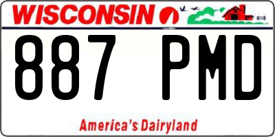 WI license plate 887PMD