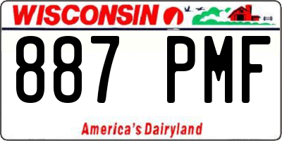 WI license plate 887PMF