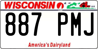 WI license plate 887PMJ