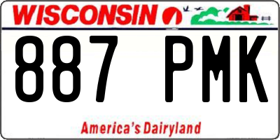 WI license plate 887PMK