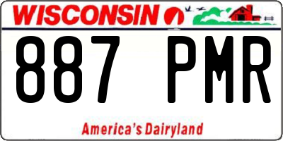 WI license plate 887PMR