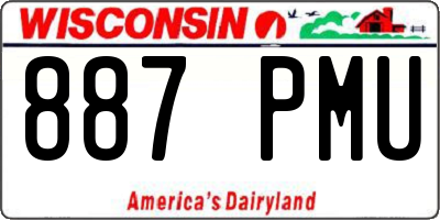 WI license plate 887PMU