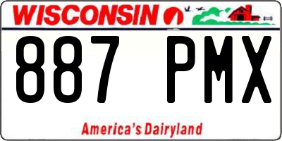 WI license plate 887PMX