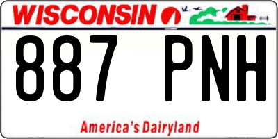 WI license plate 887PNH