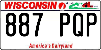 WI license plate 887PQP
