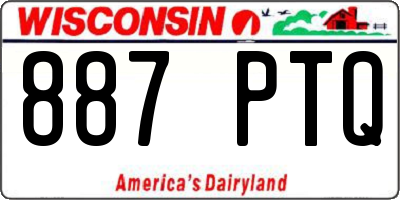 WI license plate 887PTQ