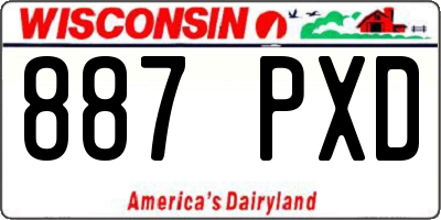 WI license plate 887PXD