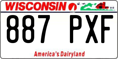 WI license plate 887PXF