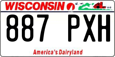 WI license plate 887PXH