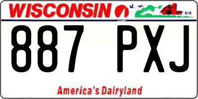 WI license plate 887PXJ