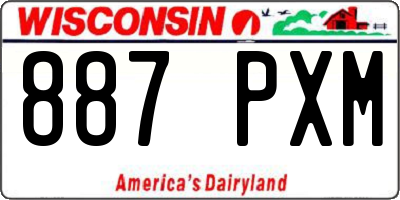 WI license plate 887PXM
