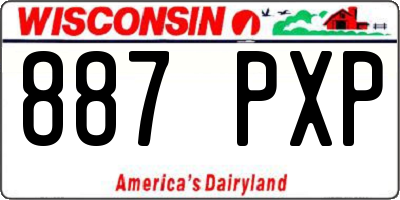 WI license plate 887PXP