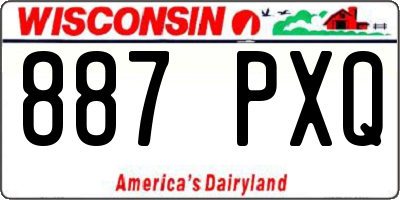 WI license plate 887PXQ