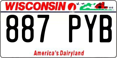 WI license plate 887PYB