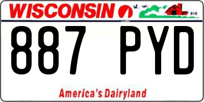 WI license plate 887PYD