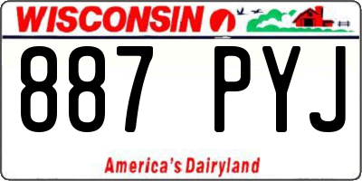 WI license plate 887PYJ