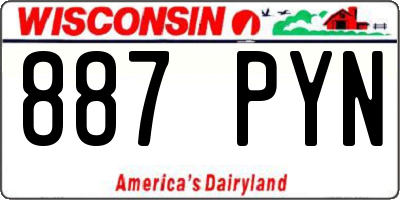 WI license plate 887PYN