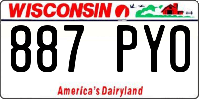 WI license plate 887PYO