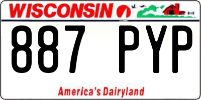 WI license plate 887PYP