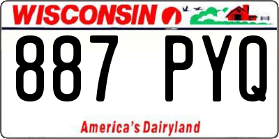 WI license plate 887PYQ