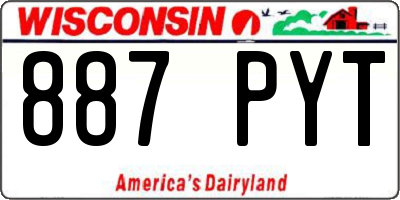 WI license plate 887PYT