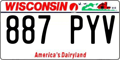 WI license plate 887PYV