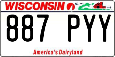 WI license plate 887PYY