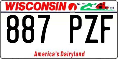 WI license plate 887PZF