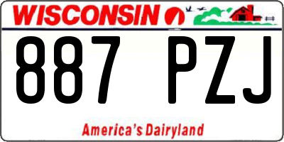WI license plate 887PZJ