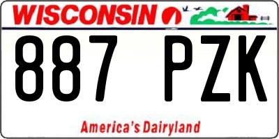 WI license plate 887PZK