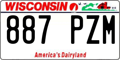 WI license plate 887PZM