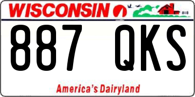 WI license plate 887QKS