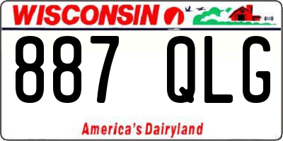 WI license plate 887QLG