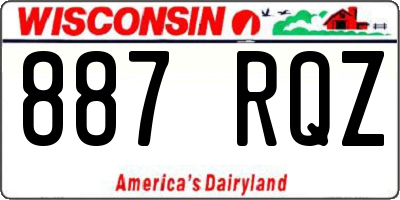 WI license plate 887RQZ