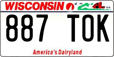 WI license plate 887TOK